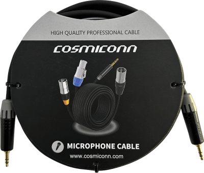 Cable 3.5mm a 3.5mm, conectores color negro MTP3C-BG, length 2m