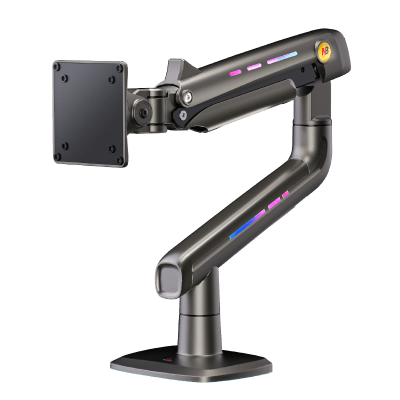Soporte Mecánico Gaming NB F5 | Monitores de 32 a 60 | Vesa 75 x 75, 100 x 100 | Carga 2-20 kg | Iluminación RGB | Sistema de Resorte de Alta Precisión