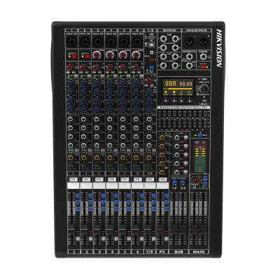 [DS-QAPMCR8-A] Consola de Mezcla Analógica | 8 Canales | 6 Entradas Mic/Línea | 12 Salidas | DSP Efectos | USB Media | Bluetooth | Montaje en Rack