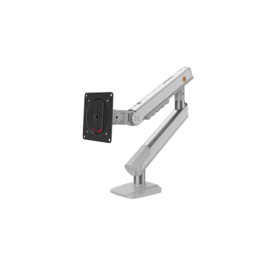 Brazo Ergonómico para Monitor / Soporte 17-32 / Carga 2-7 kg / Ajuste de Tensión / Rotación ±90° / Instalación Abrazadera o Pasacables