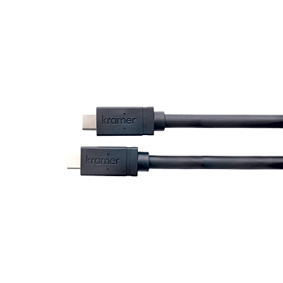 Cable USB 3.2 GEN-2 Full Featured | USB-C (M) a USB-C (M) | Active | 10 Gbps | 100W PD | 4K@60 | Ethernet 1 Gbps | K-Lock