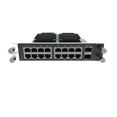 [H-16XRJ45-2FSC] Tarjeta de salida de 16 puertos RJ45 + 2 Puertos STP