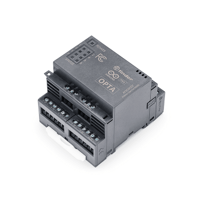 Expansión Analógica Arduino Opta® / 8 Canales I/O Configurables / 16-bit ADC / 13-bit DAC / 4 Salidas PWM / Protección IP20 / Industrial IoT