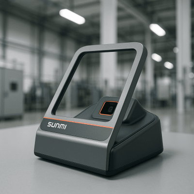 Lector de Códigos de Barras SUNMI Blink2 / 100 MP CMOS / Velocidad 0.1 segundos / Precisión Mejorada 25% / Ángulo 45° / USB Type-C / Decodificación 1D y 2D / Diseño Bicolor