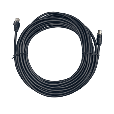 Cable de Red Industrial / Conector M12 A-code 8-pin a RJ45 / PVC 45P / Longitudes 3-30 m (9.8-98.4 ft) / UL y RoHS / Voltaje 30 VDC / Temperatura -20°C a 75°C