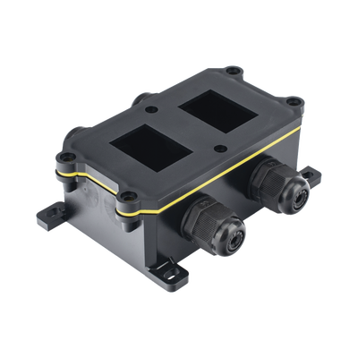 [AP-BOXWB2-4T] Caja de Plástico ABS/PA66 para Interruptores AccessPRO / Compatible con los Interruptores APB-0 Series / IP65 / 4 Puertos de Conexión