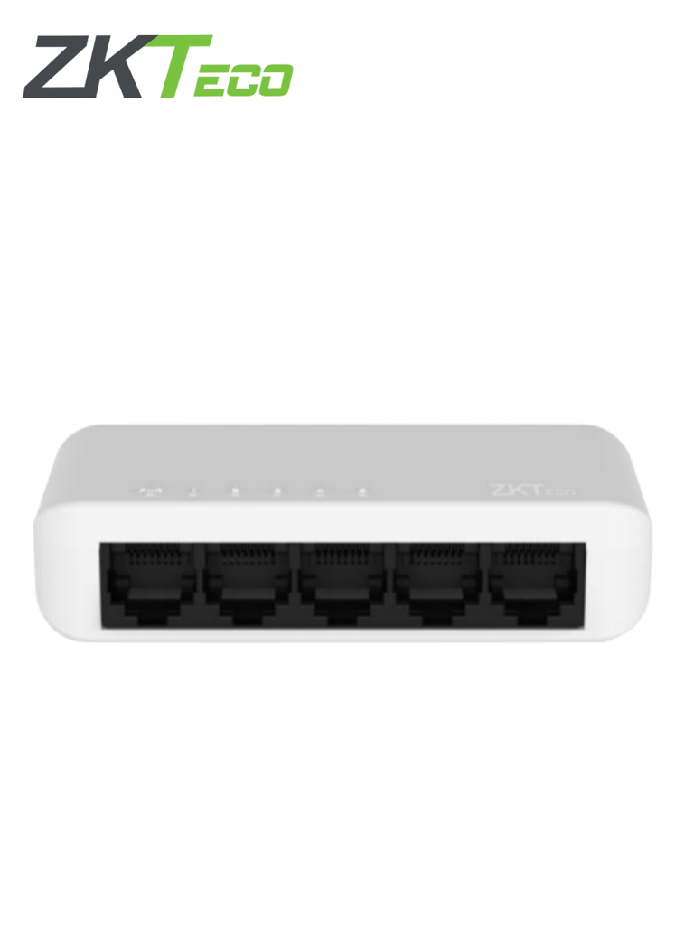 [C-DTS-E5-5-C] ZKTECO CDTSE55C - Switch para Escritorio de 5 Puertos / Fast Ethernet 10/100  /  Diseño Compacto / Auto MDI/MDIX / Indicadores de funcionamiento / Carcasa de Plástico / No Administrable