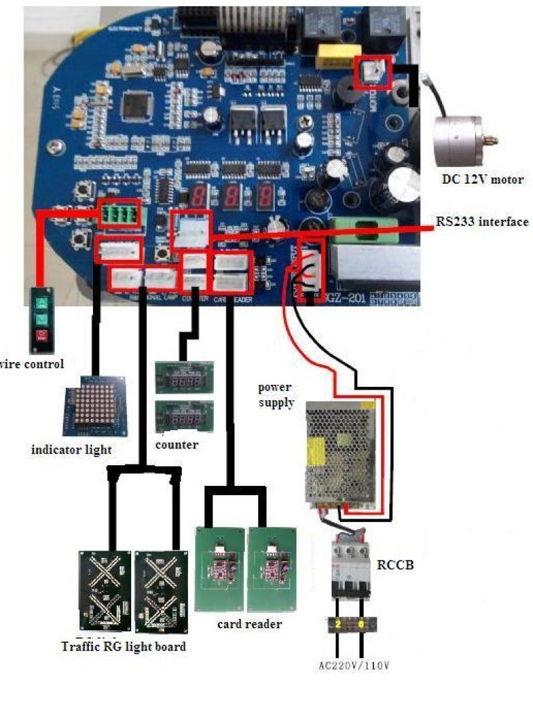 [WJTSBRD] WEJOIN WJTSBRD - Tablero de control para torniquete WJTS112 & WJTA122 WEJOIN