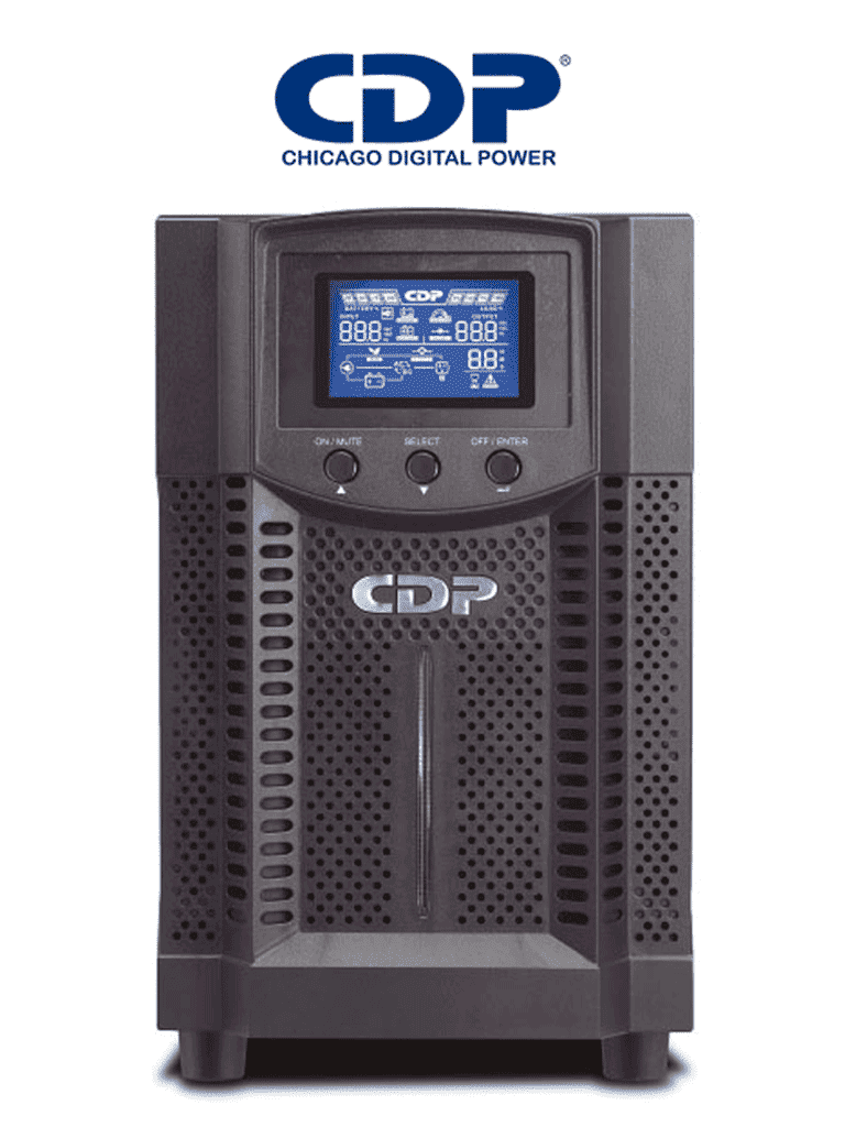 [UPO11-2] CDP UPO11-2 - UPS ONLINE de 2000VA / 1800W / 4 Terminales de salida / Baterias 12V a 9AH X 4 / Respaldo de 5min en carga completa
