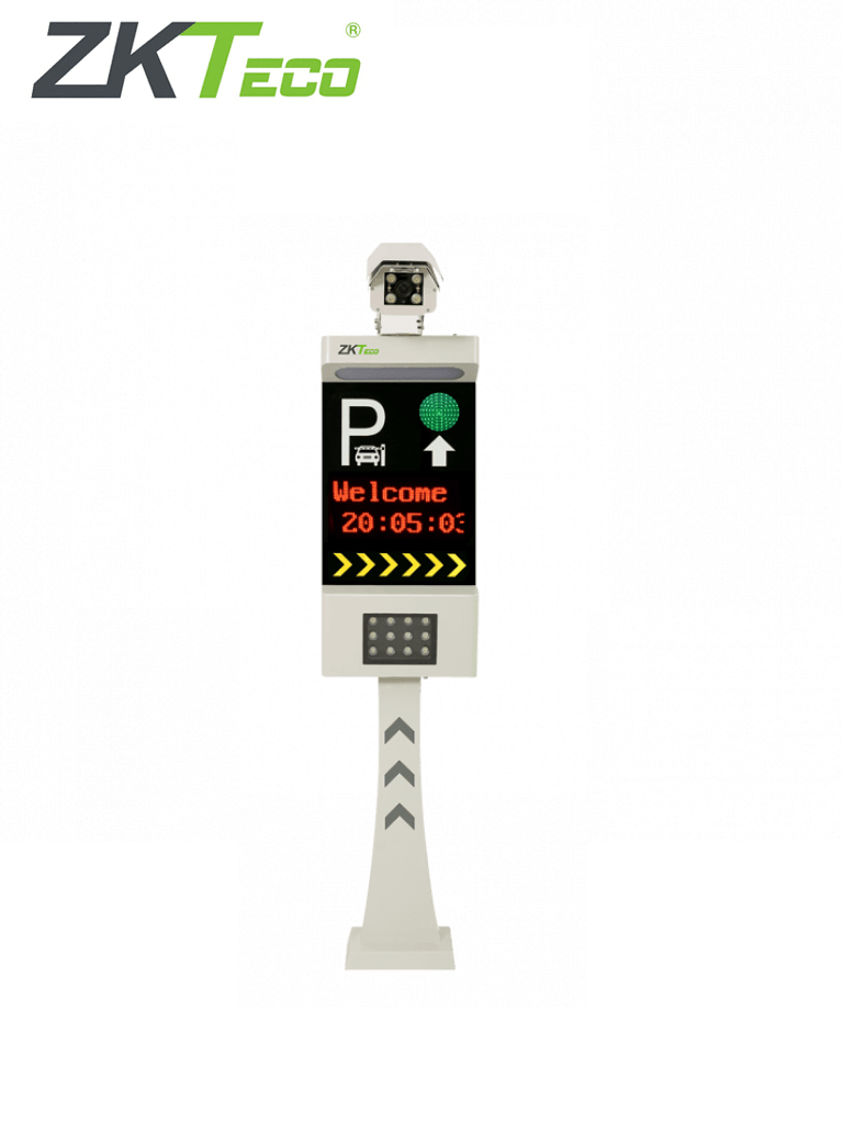 [LPRS1000 (MEX)] ZKTECO LPRS1000 - Cámara de Reconocimiento Placas Para Control De Acceso Vehicular / Conexión TCP/IP / Pantalla LCD / Luces LED / Un Carril / Semáforo e Indicadores Audibles / Requiere Licencia de Estacionamiento Biosecurity