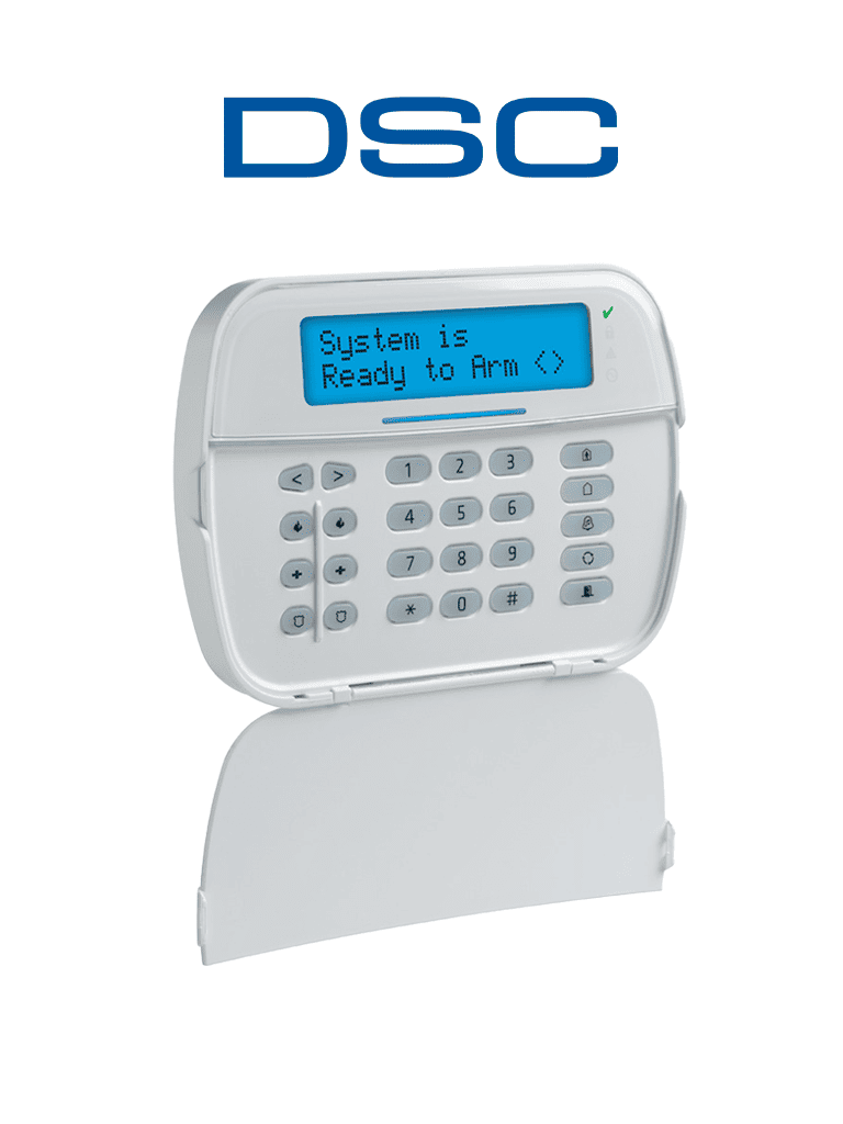 [HS2LCDWFP9 N] DSC HS2LCDWFP9 - Teclado LCD Alfanumérico  Inalámbrico  PowerG  con credencial de proximidad compatible con NEO
