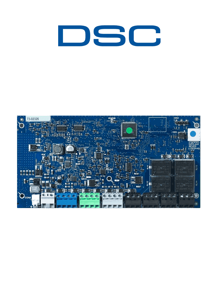[HSM3204CXPCB] DSC HSM3204CXPCB - Módulo Fuente Supervisada 2A con 4 salidas programables PGM  de alta corriente y Extensor de Bus  compatible con Power Series PRO