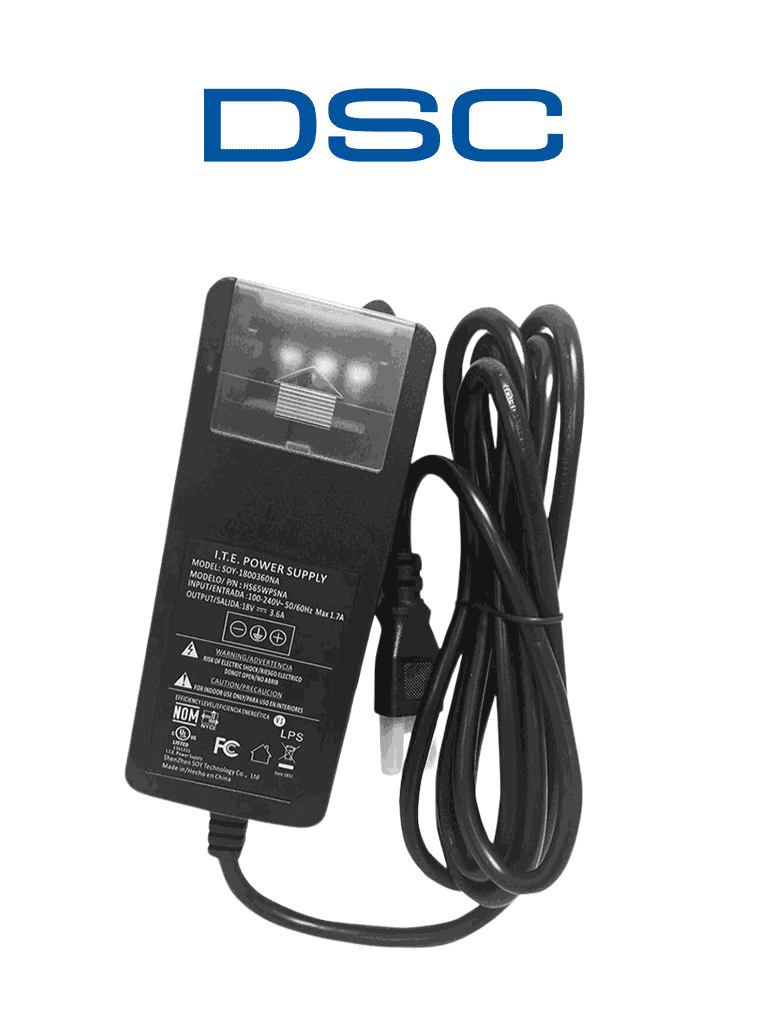 [HS65WPSNA] DSC HS65WPSNA - Fuente de alimentación 18 Vcd/3.6 Amp compatible con Power Series Pro