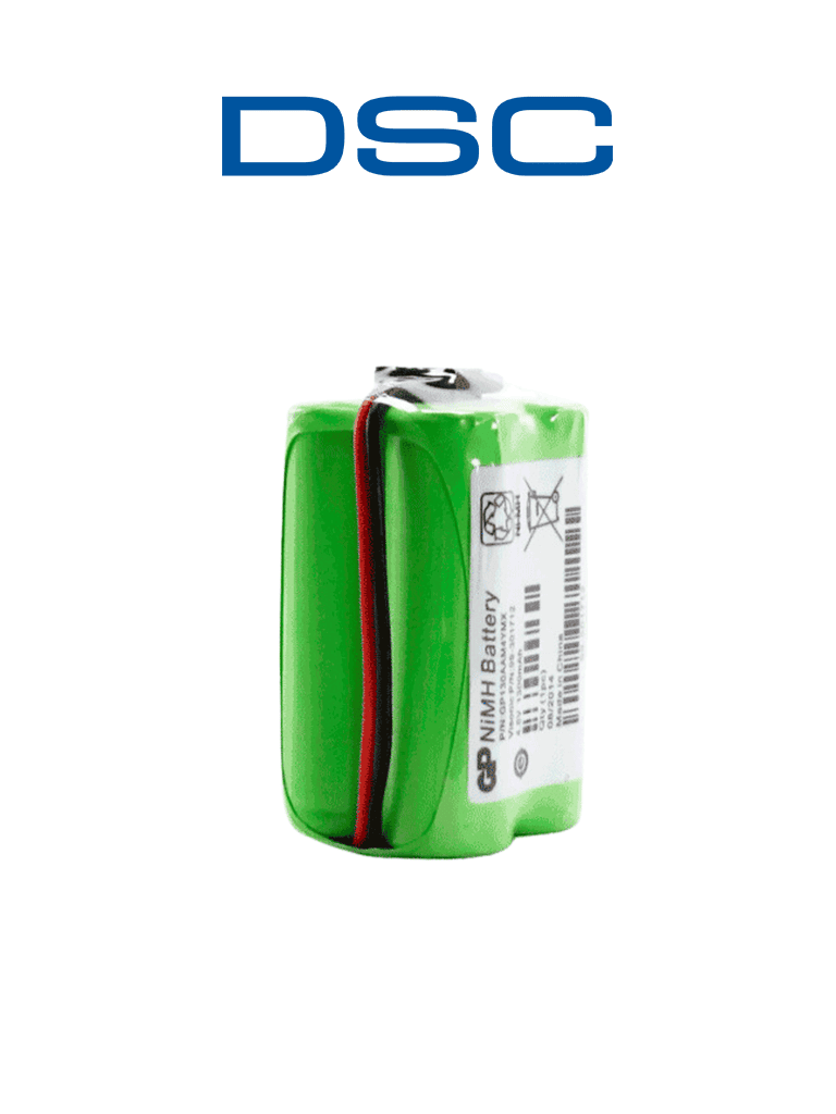 [BATT1.3-4.8V] DSC-BATT1348V-Batería De Níquel 4.8 Vcd. 1.3 Ah. (4X1.2 V) Para PG9920