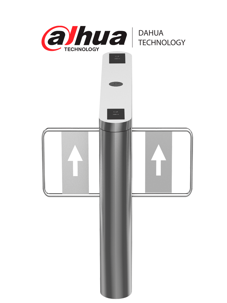 [ASGB511H-R] DAHUA ASGB511H-R - Swing Barrier Derecha para exterior/ Un carril/ Motor Electrico CD/ Acero Inoxidable/ Puerto RS232/ Soporta Conteo de Entrada y Salida/ 20personas x minuto/ Entrada de Alarma de Incendio para desbloqueo/