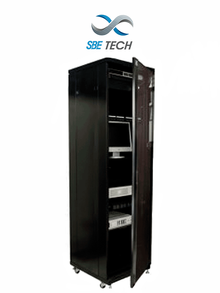 [SBE-GNL42URP600PC] SBE TECH SBE-GNL42URP600PC - Gabinete de Piso de 42 UR con puerta de cristal y una profundidad de 60.0 cm.