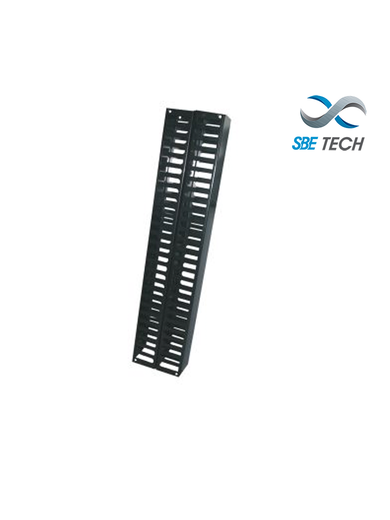 [SBE-OV40UR] SBE TECH SBE-OV40UR - Organizador de cable vertical frontal y posterior de 40 UR para rack de 7 ft