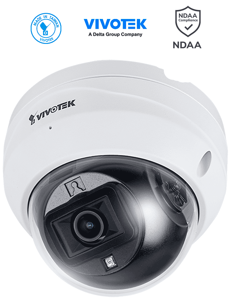 [FD9369] VIVOTEK FD9369 - Cámara IP Domo exterior 2 Megapixeles, Lente fijo 2.8mm, Iluminadores Smart IR 30m, Smart Motion, Micrófono integrado, Ranura MicroSD, Protección IP66, IK10, Smart Stream III,  NDAA, ONVIF