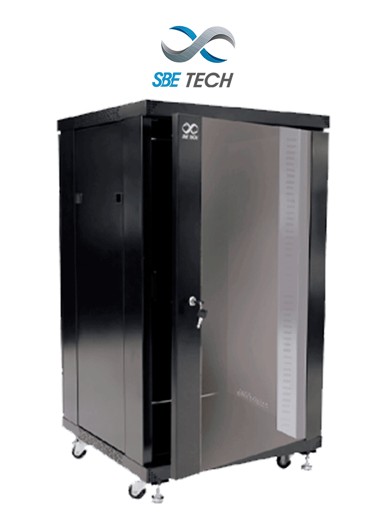[SBE-GNL20URP600PC] SBE TECH GNL20URP600PC - Gabinete de piso de 20UR de alto con puerta de cristal