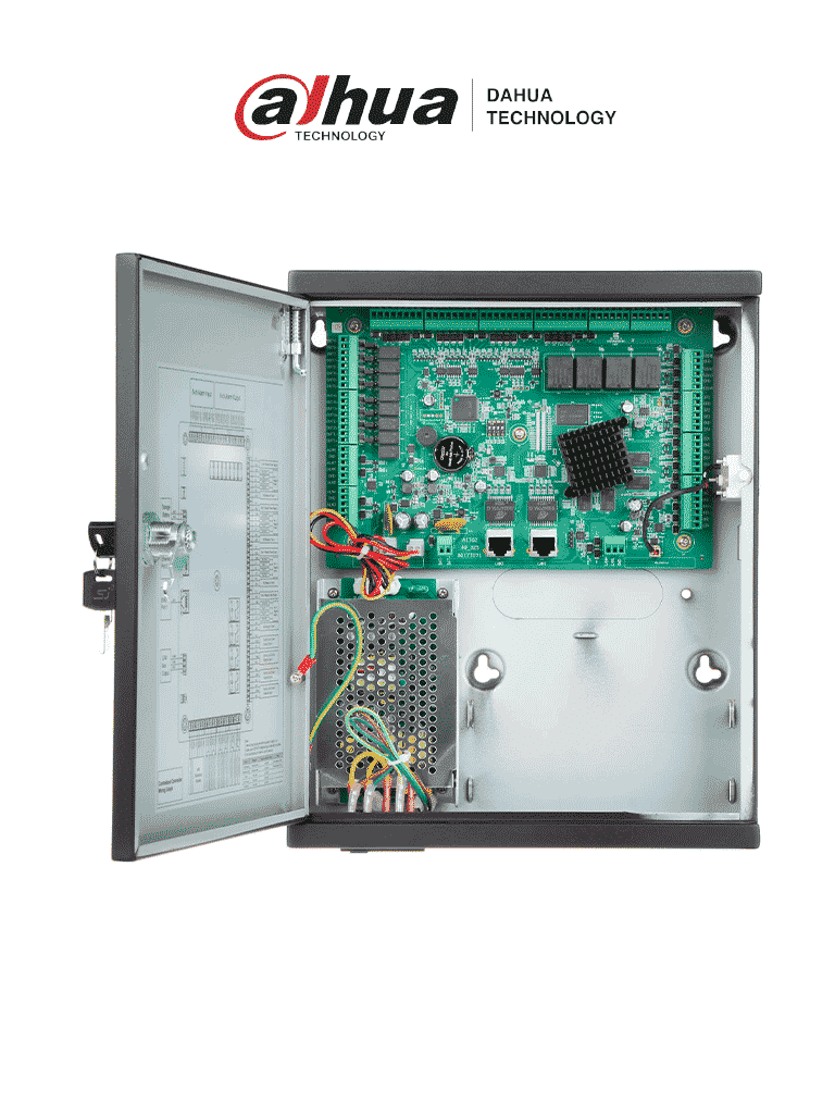 [DHI-ASC2204C-H] DAHUA ASC2204C-H - Control de acceso TCP/IP, avanzado que gestiona 4 puertas con 4 lectoras vía Wiegand o RS485, soporta hasta 200,000 tarjetas, 150,000 eventos y es compatible con biométricos