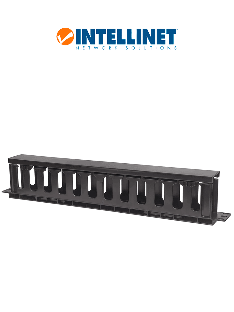 [714679] INTELLINET 714679 - Organizador Horizontal /19" / 1U / Plástico / 8cm