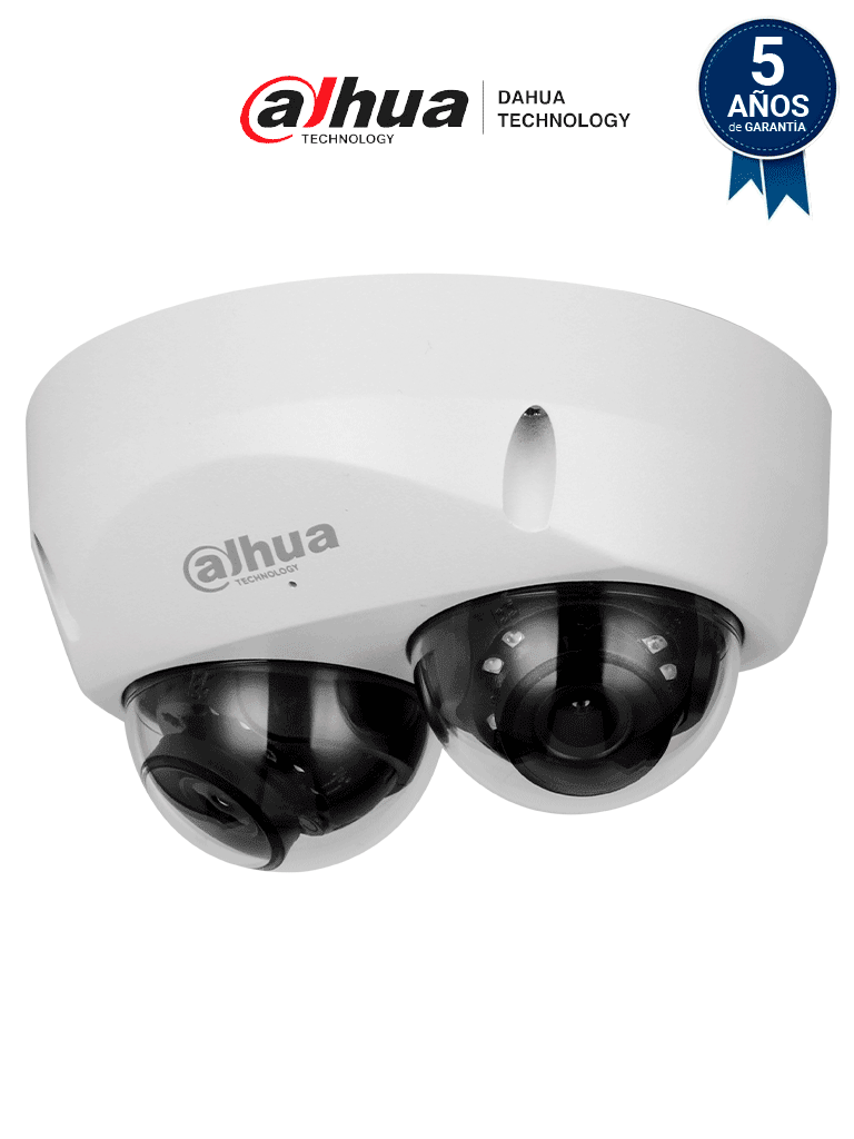 [DH-IPC-HDBW5441F-AS-E2] DAHUA IPC-HDBW5441F-AS-E2 Cámara IP Domo de 4 MP con lente de 2.8mm y ángulo de 95°, ideal para multivisión. Ofrece IR de 30m, tecnología WizMind, detección facial, protección perimetral, Starlight, PoE, WDR, H.265+, IP67, IK10, micrófono y E/S de alarma.
