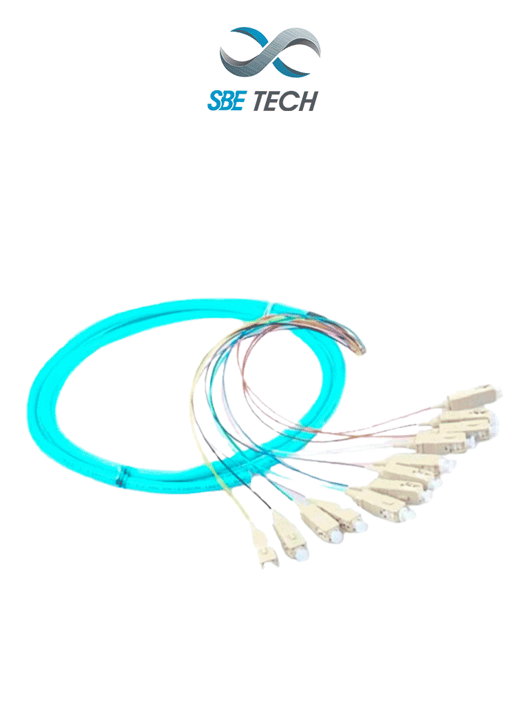 [SBE-PIGSC2M50M46PC] SBE TECH SBE-PIGSC2M50M46PC - Juego de Pigtail SC multimodo 50/125 µm, de 2 metros, en paquete de 6 unidades