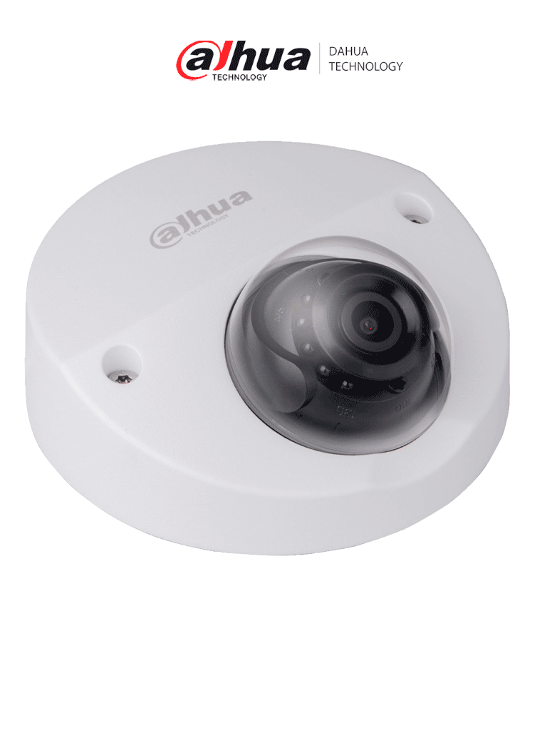 [DH-IPC-HDBW3231FN-M] DAHUA IPC-HDBW3231FN-M - Cámara IP Domo Antivandálica de 2 MP, Lente de 2.8mm, 110° de apertura, Micrófono integrado, Codificación H.264 y H.265, IR de 23 metros, WDR Real, IP67, IK10, PoE