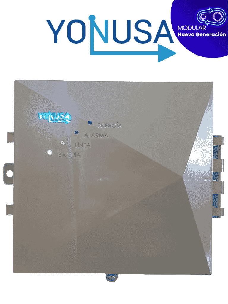 [EYM12000127/NG] YONUSA EYM12000127NG - Energizador Modular para Cercos Eléctricos, Salida de Hasta 12,500 V, Alcance de 2,500 Metros Lineales (500 Metros en 5 Líneas), Alimentación 110/220 VAC, Compatible con Módulo WiFi, Bajo Consumo