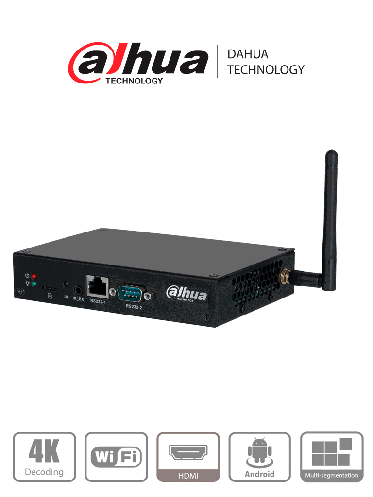 [DHI-DS04-AI400] DAHUA DHI-DS04-AI400 - Caja Multimedia para Publicidad/Señalización Digital/ Android/ Compatible con Software MPS para Administración/ Ethernet/solución ideal para integrarse con monitores, videowalls en entornos comerciales, retail, hoteles y más