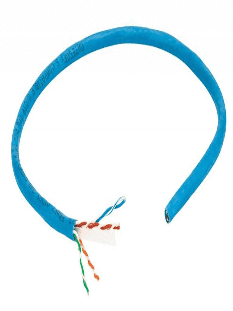 [704670] INTELLINET - 704670 - Bobina de Cable UTP Cat6, Sólida, Aluminio con recubrimiento de Cobre (CCA), 305 m, Azul