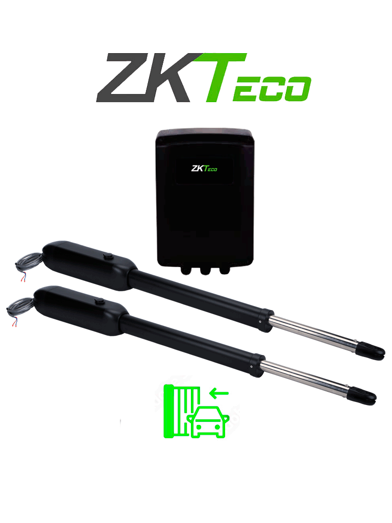 [ZK-SW400DC] ZKSW400DC - Kit de Pistones de Aluminio Antioxidante, Para Puertas Abatibles de Doble Servicio, Soporta 400 kg por Puerta, Instalación Sencilla sin Soldadura, Accesorios Incluidos, Alimentación 110V