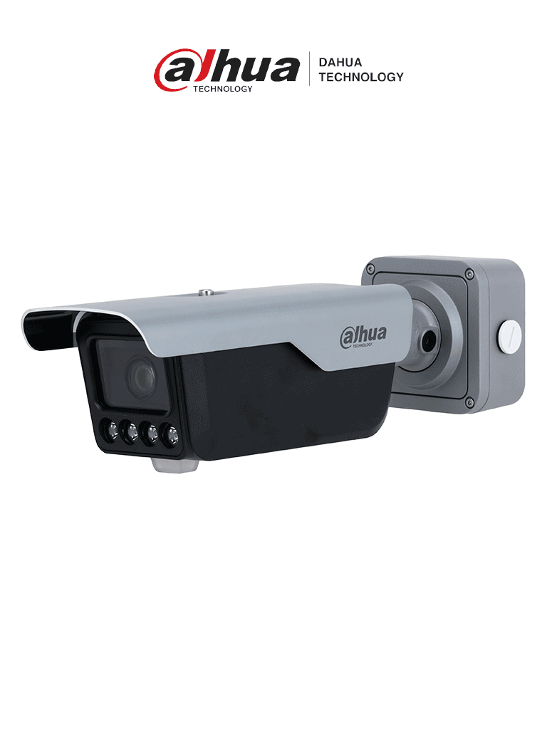 [DHI-ITC413-PW4D-Z1] DAHUA DHI-ITC413-PW4D-Z1 - Cámara IP LPR 4 MP con lente motorizado 2.7-12mm y 4 iluminadores de 10m. Incluye IA WizMind, lectura de placas hasta 80 km/h, detección de vehículos (tipo, color, marca)PoE, WDR, H.265, IP67, E/S de alarma y audio
