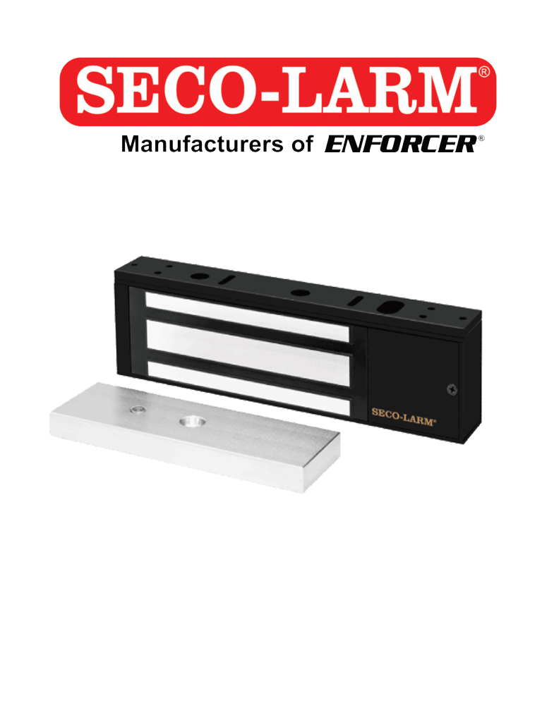[E-941SB-1K2PQ] E941SB1K2PQ - Cerradura Electromagnética De 1200 Lb / Sensor De Adherencia / Voltaje Dual 12/24 VDC / Homologada UL