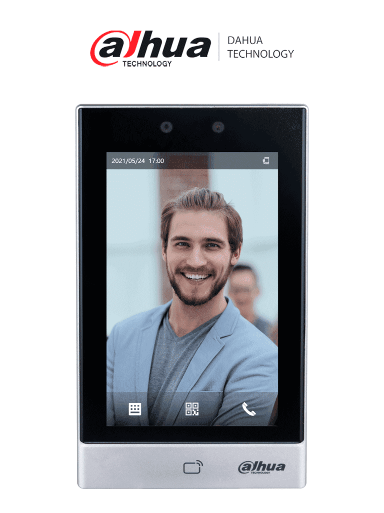 [DHI-ASI7213S-W] DAHUA ASI7213S-W - Control de Acceso con Reconocimiento Facial/ Pantalla Touch de 7 Pulgadas/ MIFARE/ Cámara de 2 MP/ Conexión WiFi/ 50,000 Usuarios/ 50,00 Rostros/ 100000 tarjetas/ 50,000 Passwords/ 100,000 Registros/