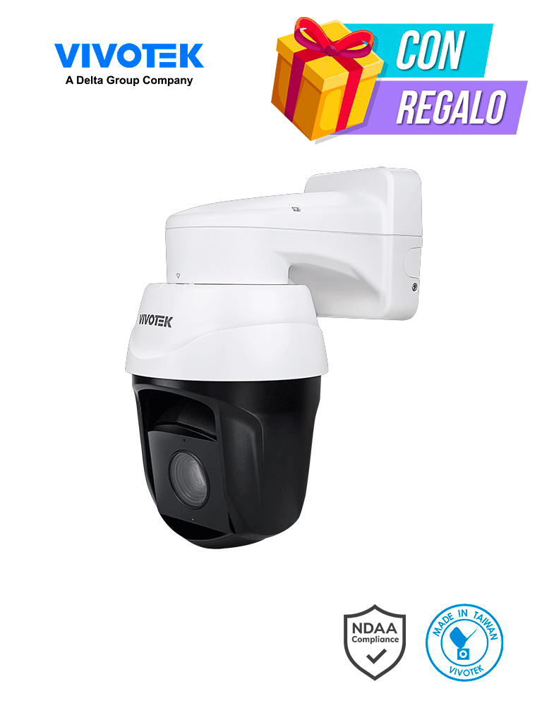 [SD9394-EHL] VIVOTEK SD9394-EHL - Cámara IP PTZ Exterior 8 MP, 32x Zoom Óptico, Smart IR 250mts, Protección Nema4X, IP66, IK10, WDR Pro, Smart Tracking, Ciberseguridad Trend Micro, Smart VCA, NDAA, ONVIF, Deep Search