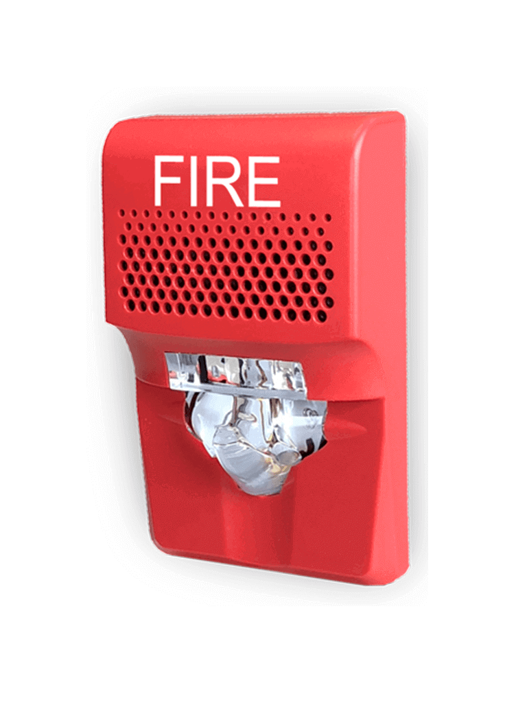 [EG1AVRF] KIDDE F_EG1AVRF - Sirena Estroboscópica Compacta / 15-75 DC / Roja / Logo FIRE