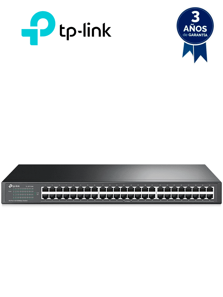 [TL-SF1048] TP-LINK TL-SF1048 - Switch no administrable de 48 puertos 10/100 Mbps para montaje en rack