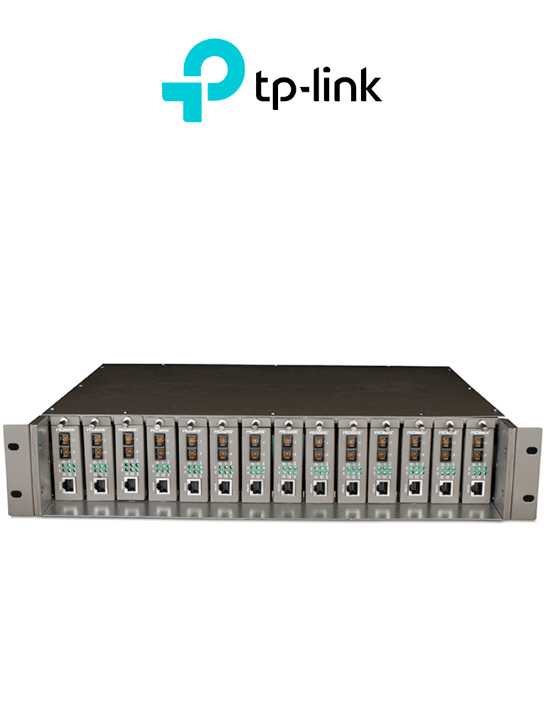 [MC1400] TP-LINK - TL-MC1400 - Chasis 14 bahías para 14 convertidores de medios