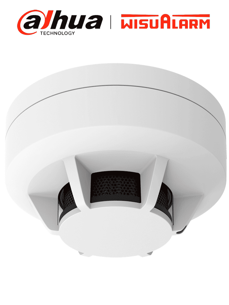 [DHI-HY-1301] DAHUA WISUALARM DHI-HY-1301 - Detector de Humo Fotoeléctrico Direccionable Dual de 2 Hilos Cumple con Norma Europea EN54-7, Cámara con Detección Dual, Ultra Bajo consumo de Energía,