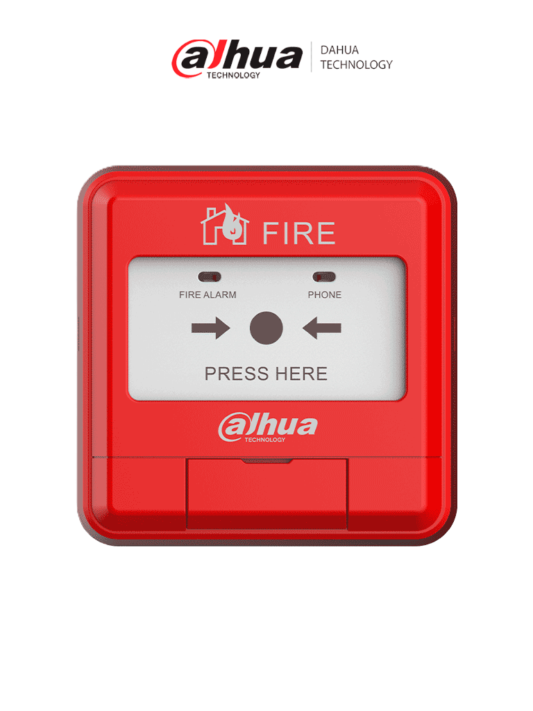 [DHI-HY-1200] DAHUA WISUALARM HY-1200 - Estacion Manual de Alarma de Emergencia Direccionable/  2 Hilos sin Polaridad/ Cumple con Norma EN54-11/ Saida Independiente Par de Contactos Normalmente Abiertos