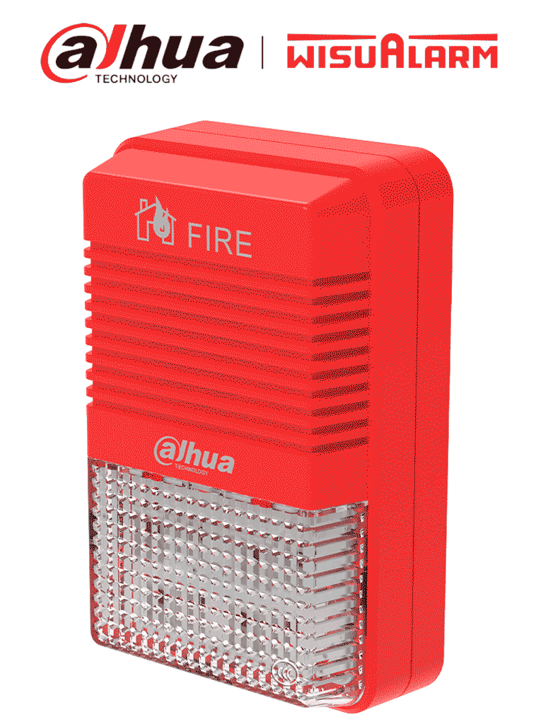 [DHI-HY-1500] DAHUA WISUALARM HY-1500 - Lampara Estroboscópica con Sirena Direccionable/ 2 Hilos/ Volumen de 75 dB–115 dB/ 24V DC/ Cumple Normas: EN54-3, EN54-23/ Microprocesador integrado/