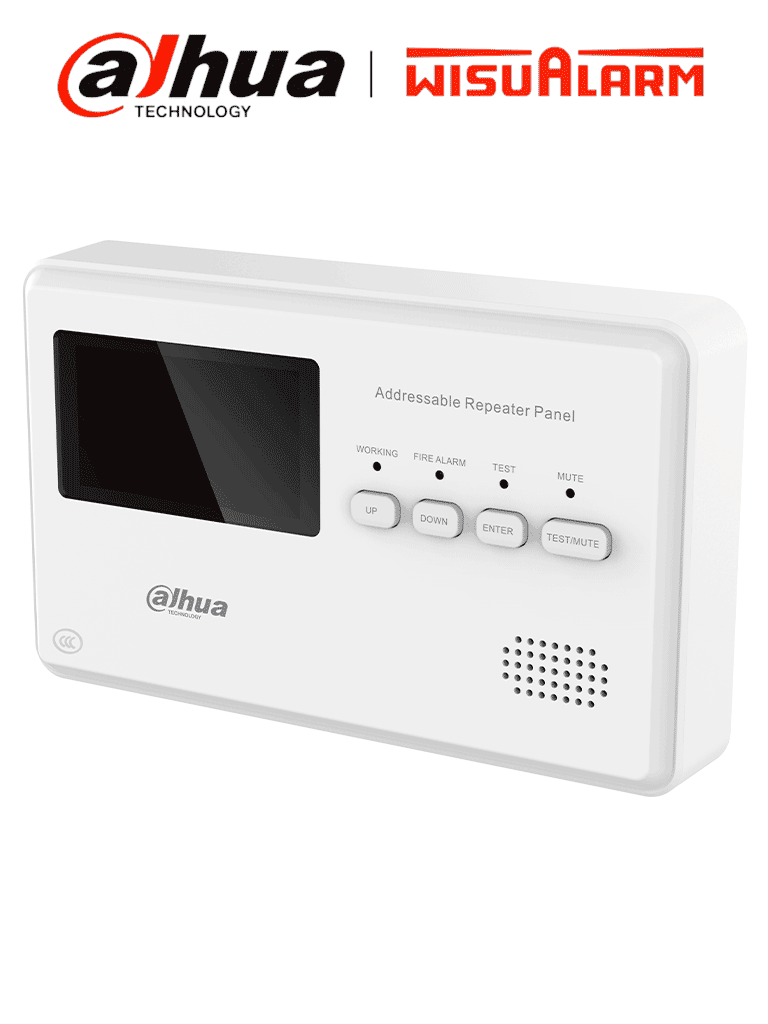 [DHI-HY-1330] DAHUA WISUALARM DHI-HY-1330 - Panel Repetidor Direccionable/ 2 Hilos/ Indicadores de Estado/ Sonido de Alarma 65dB–115dB/ Cumple con Norma EN54-2/ Distancia de Comunicación Hasta 1500 Mts/