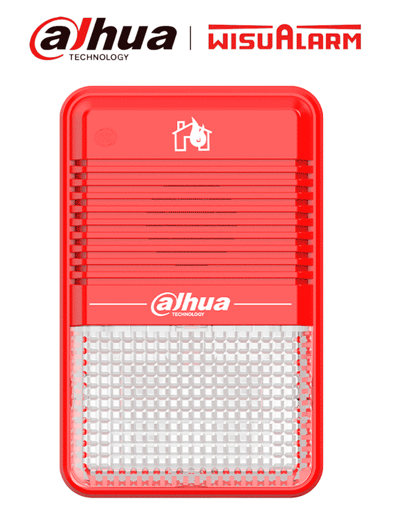 [DHI-HY-C151] DAHUA WISUALARM DHI-HY-C151 - Estrobo Sirena Convencional de 75 dB(A) a 3 m/ Cumple con Norma: EN54-3:2014,EN54-23:2010 /2 Hilos,