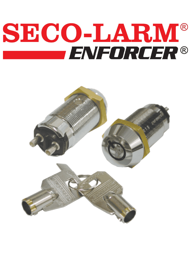 [SS-095-1H1] Seco-Larm SS-095-1H1 - Interruptor de bloqueo de llave tubular