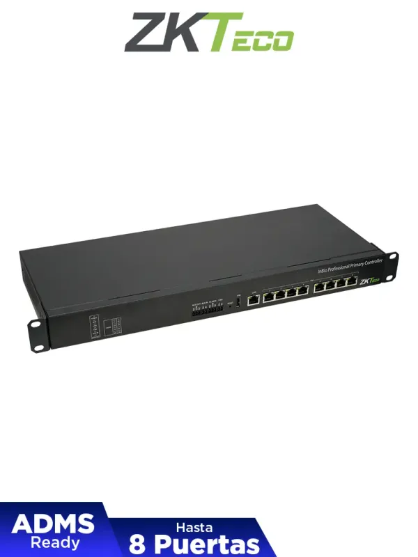 [INBIOPC-800] ZKTECO INBIOPC800 -  Control de acceso profesional PoE hasta 8 puertas / 4,000 huellas /  40,000 tarjetas RFID / 200,000 eventos /  Se requiere modulo DE10 para su funcionamiento ZKT0720026