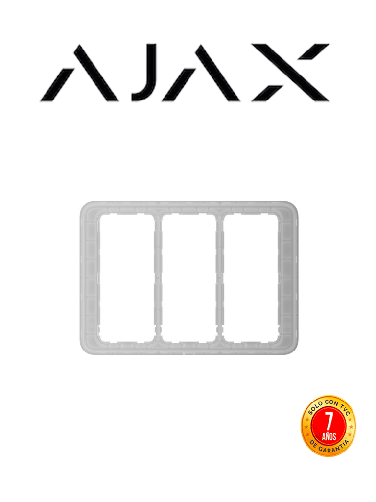 [AJAX FRAME (3 SEATS) [120]] AJAX Frame (3 seats) - Marco para instalación de LightSwitch de 3 espacios.