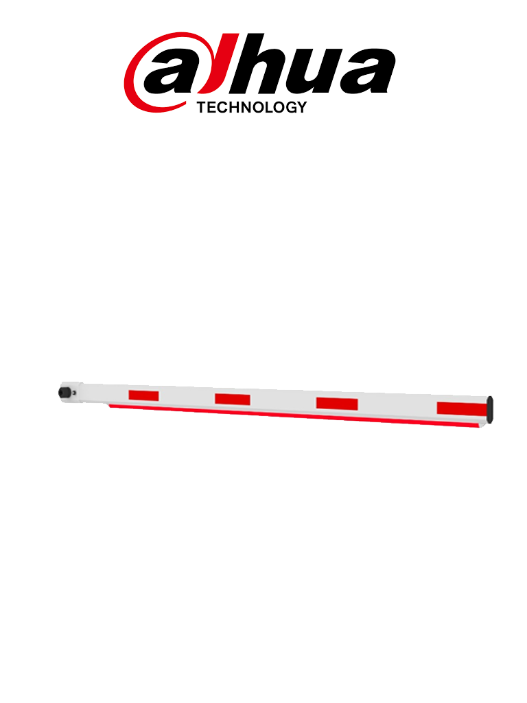 [IPMECD-0262-M40-LED] DAHUA de IPMECD-0262-M40-LED - Brazo Recto de  4 Metros con Tiras LED, Compatible con Barrera Vehicular DHI-IPMECD-2062