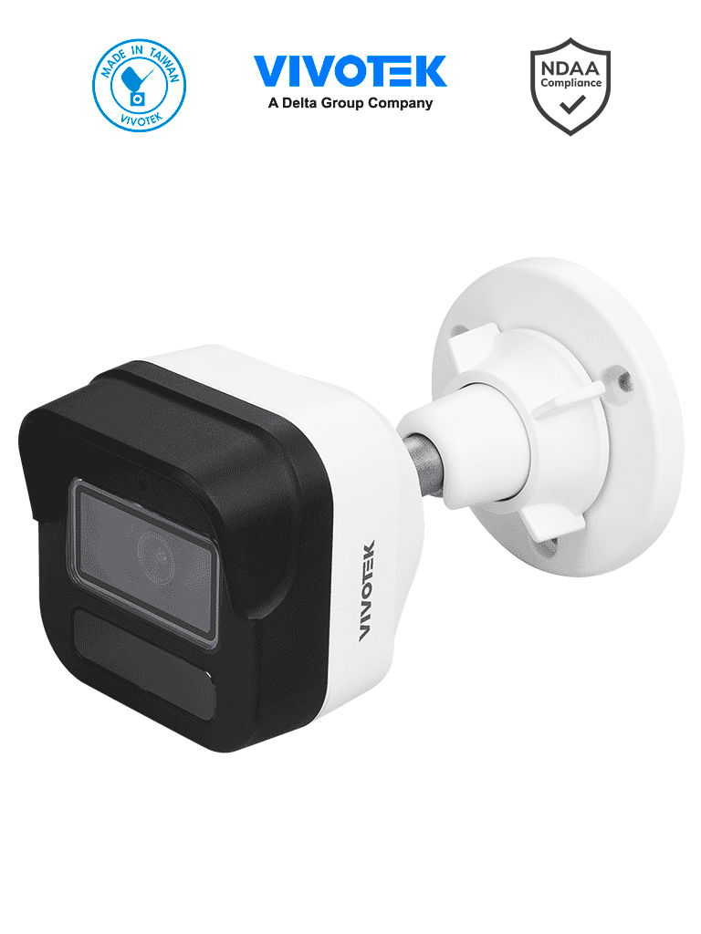 [IB9380-HV-V2] VIVOTEK IB9380-HV-V2 - Cámara IP bullet exterior 5 MP, H.265, Lente fijo 2.8mm, Smart IR 30m, WDR Pro, IA Smart Search, Microfono integrado, Ciberseguridad Trend Micro, Ranura MicroSD, IP66/IK10, NDAA, ONVIF