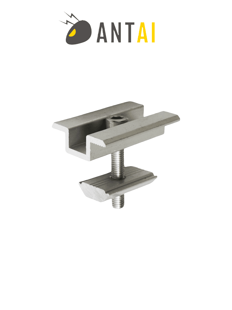 [ABRAZADERA MEDIA 30 A 35 MM - ANTAI SOLAR] Abrazadera media 30 a 35 mm - Middle Clamp 30 a 35mm -  Aluminio anodizado de alta resistencia - ANTAI SOLAR